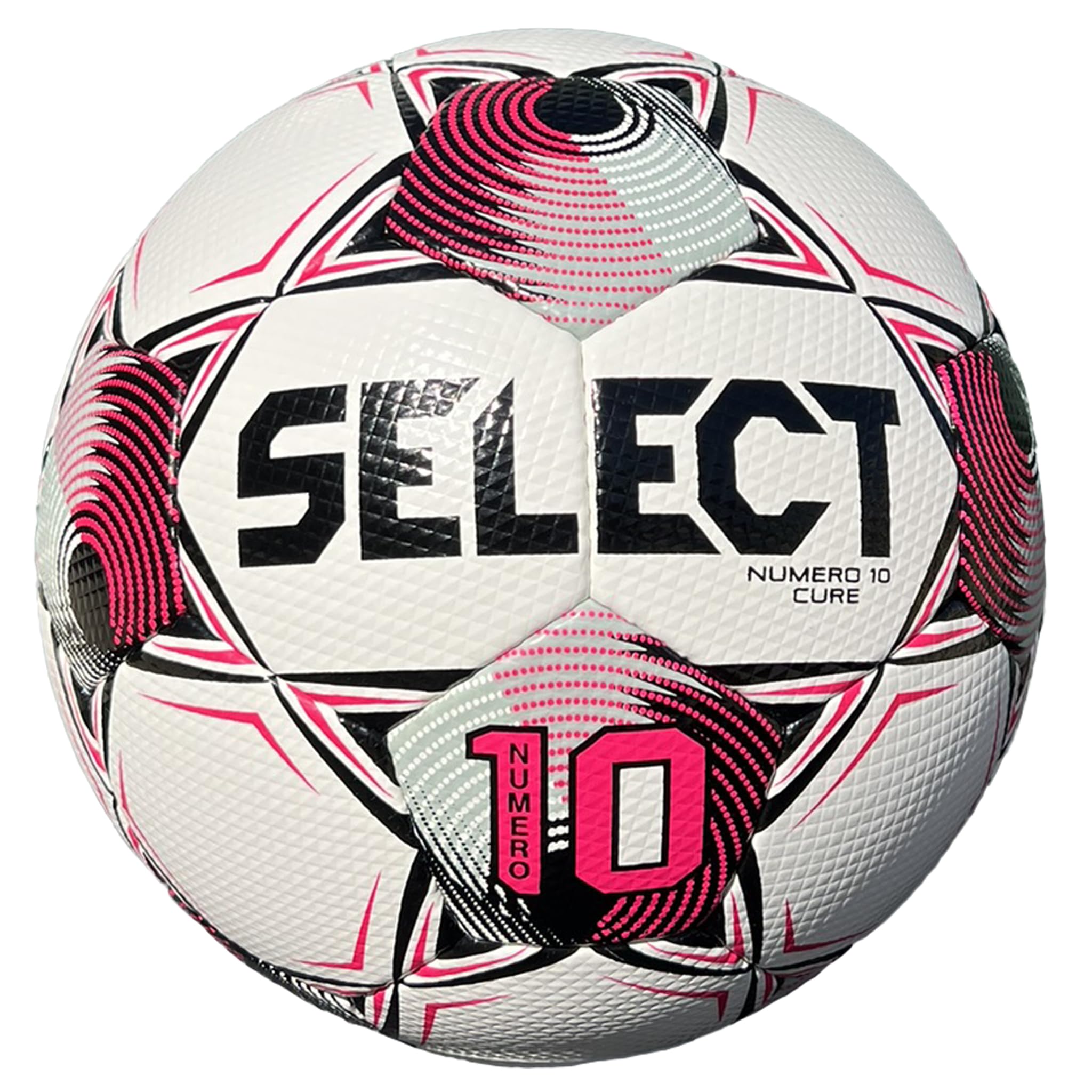 Photo 1 of *** needs pump ***Select Numero 10 Soccer Ball, White/Pink/Cure V25, Size 5
