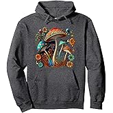 Mushrooms Cottagecore Boho Aesthetic Mushroom Nature Lover Pullover Hoodie