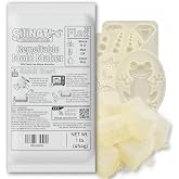 Remeltable Silicone Mold Making Kit 16oz. - Translucent - Easier Than Silicone Mold Maker. Reuse 35x, Non-Toxic, Food-Contact Safe for Plaster, Resin, Epoxy, picky pad, Wax &amp; Soap Mold