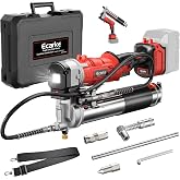 Ecarke Cordless Grease Gun Compatible with Milwaukee 18V Battery, 12000PSI Max Electric Grease Gun, Dual Pistol &amp; in-Line Grip, Works with Bulk &amp; Cartridge Grease, 39" Hose &amp; 4 Couplers (Tool Only)