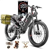 2026 Latest eAhora Romeo Pro 3 Electric Bike for Adult, Peak 6000W Dual Motor, 52mph, 60V 80Ah Battery, 300 Miles Long Range, 26&rdquo;*4.0 Fat Tire, Air Suspension, App, Commute, Delivery, All-Terrain