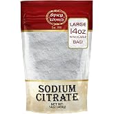 Sodium Citrate Powder 14 Ounce - Food Grade, Non-GMO - Emulsifier for Cheese, Spherification, and Molecular Gastronomy Cooking