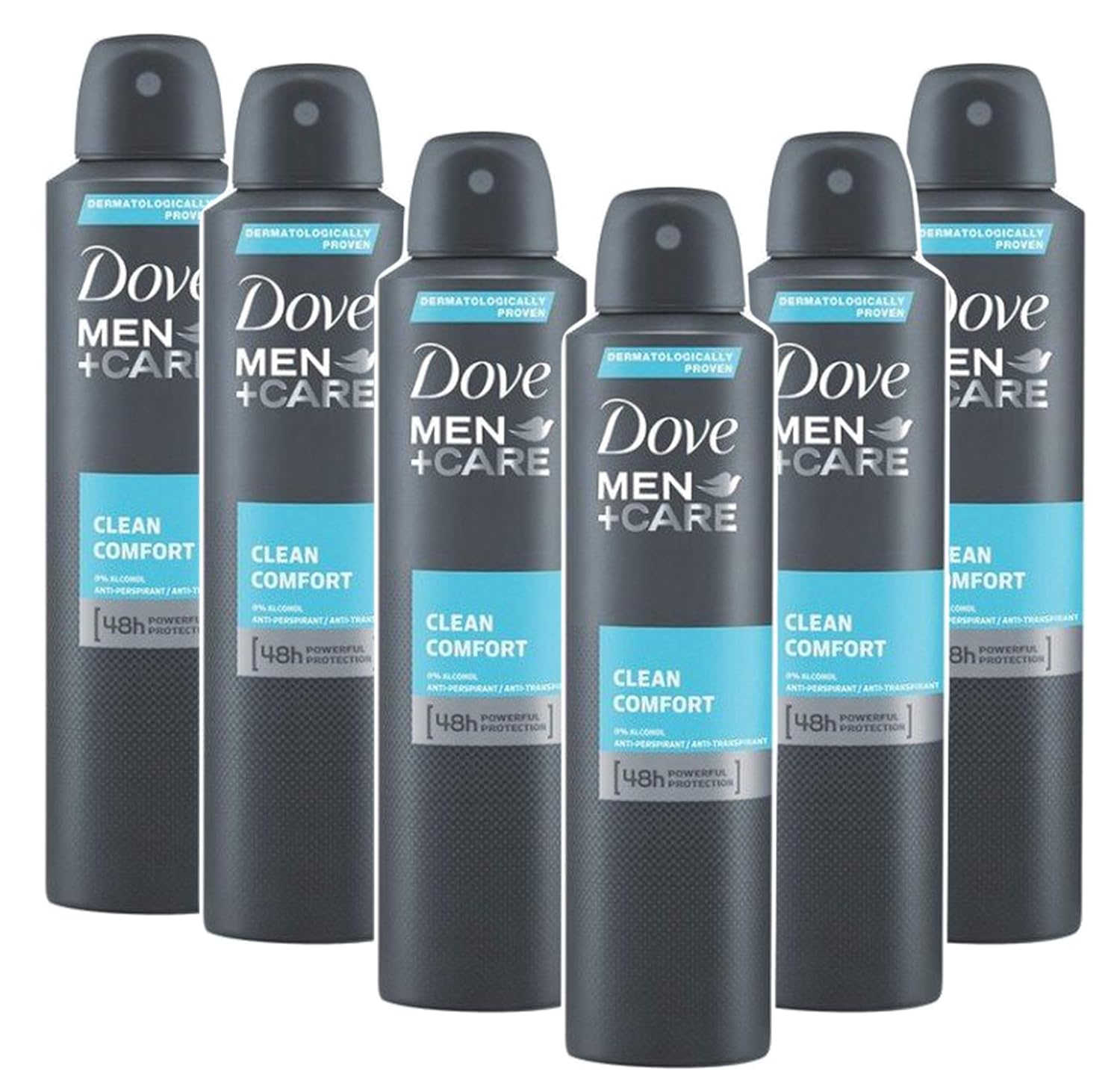 Dove Men + Care Clean Comfort Spray, International Version, 150ML (6 Pack): Health & Personal Care