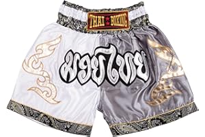 MUAY NATION Muay Thai Shorts for Kids (2 Years - 12 Years) Girls Boys Boxing Trunks for Kickboxing MMA