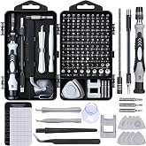 SHOWPIN Precision Computer Screwdriver Kit: 122PCS Laptop Screwdriver Sets | 101 Magnetic Drill Bits, Computer Accessories, Electronics Tool Kit Compatible for Tablet, PC, iPhone, PS4 Repair