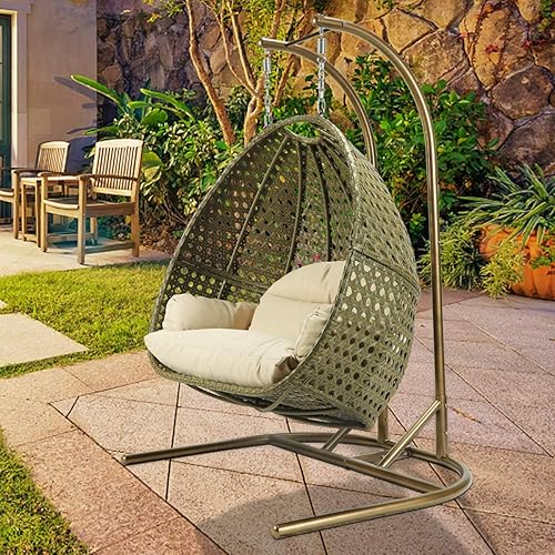 hanging egg chair with cup holder