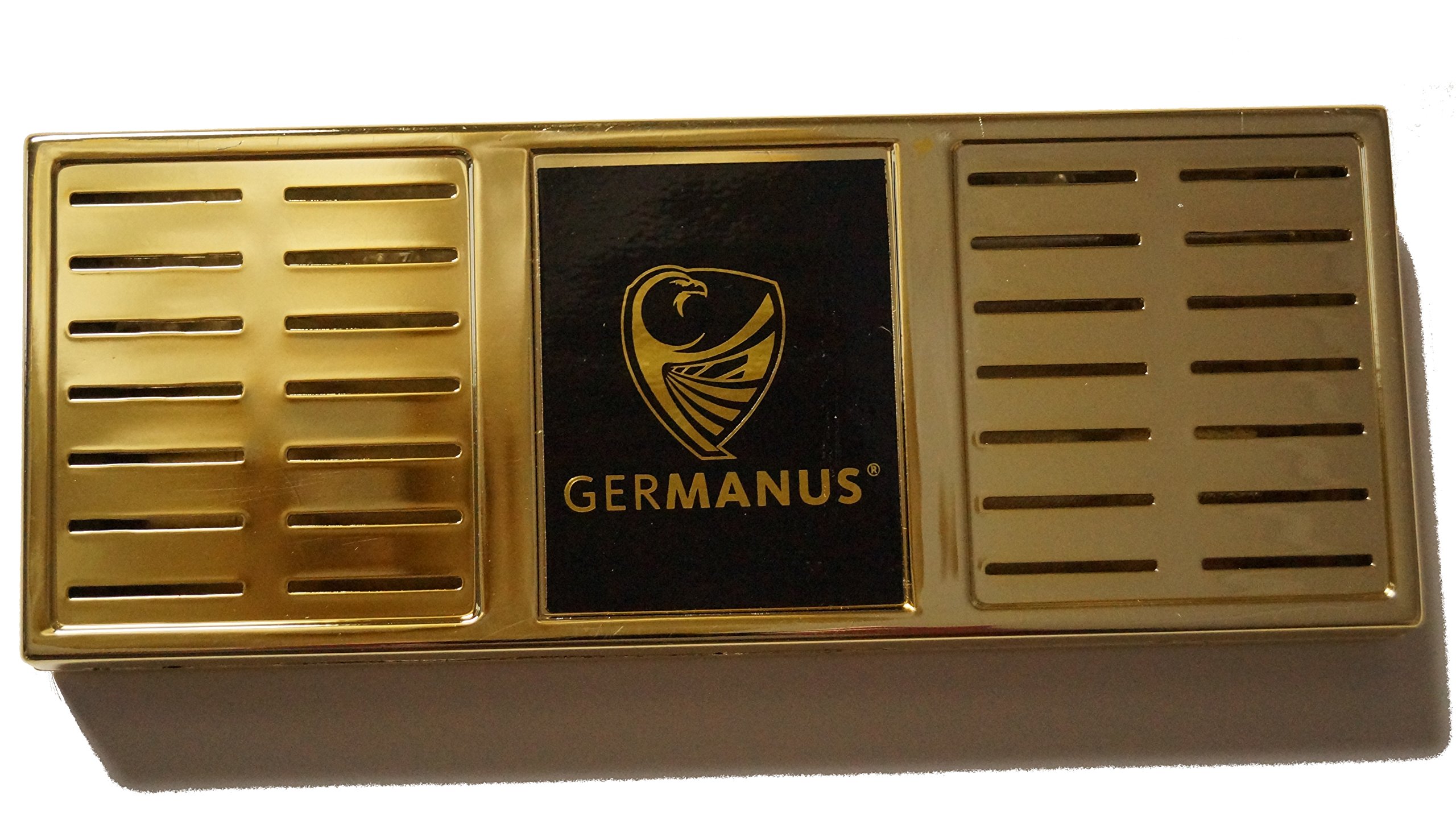 GERMANUS Humidor Cigar Humidifier, XL, gold, with crystals
