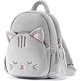 Lazada Toddler Backpack Plush Backpack Toddler Girls Backpack Cat Animal Kids Backpacks for Girls Pink Kitty Plush Bag Age 3+