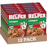 Hamburger Helper Lasagna Pasta Meal (6.9 oz - 12 Pack) No Artificial Flavors, Ready in 3 Easy Steps, Quick Meals for Midweek Dinners, Busy Evenings &amp; Families On-the-Go