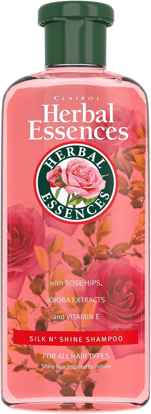 Herbal Essences Shampoo Silk and Shine for Normal Hair, 400 ml Amazon