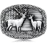 USMODA Belt Buckles Men Western Cowboy Big Belt Buckle Vintage Large Cowboy Buckles Western Gifts for Men & Women