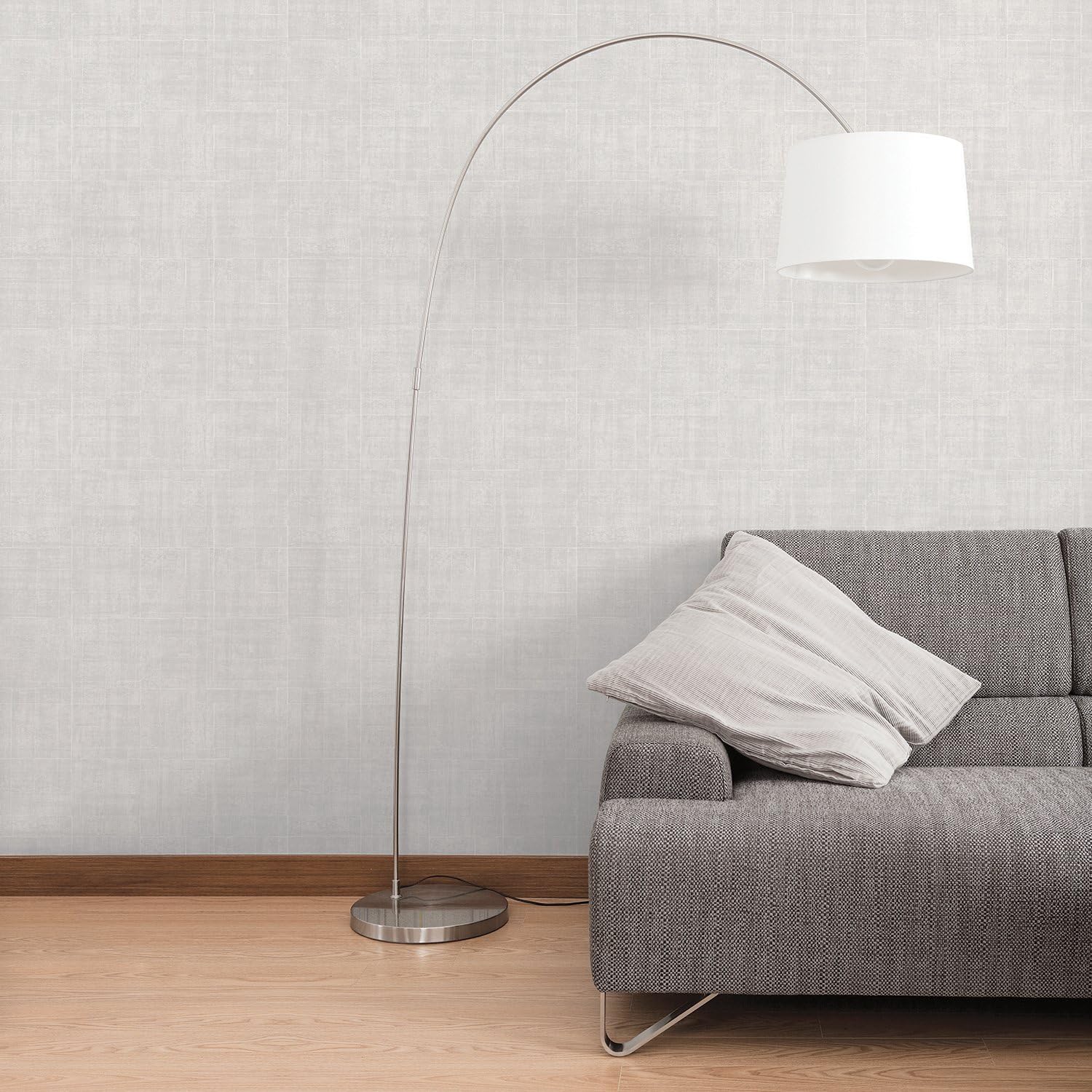 Galerie G67459 Natural FX Wallpaper Roll, White - Image 3