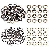 Swpeet 200Pcs - 100Sets 2/5" (10mm) Hole Bronze