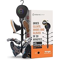 Hedgehog Hanger Shoe Dryer and Deodorizer for Sneakers, Mittens & Glove Dryer–Rapid 4 Pair Shoes Dryer with Ionic i3 Turbo Te