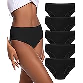 Nutria Womens Bikini Brief Quick Dry Travel Underwear 5-Pack Mesh Hiking Panties Activewear Stay Fresh D01