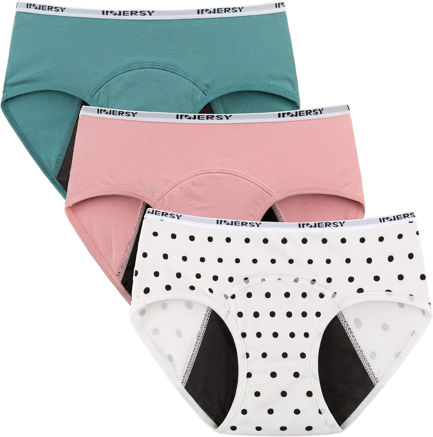 Innersy Big Girls' Panties Menstrual Period Panties Protective Cotton