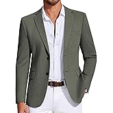COOFANDY Mens Casual Blazer Knit Sport Coat Lightweight Two Button Suit Jacket
