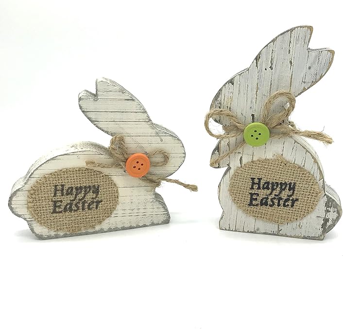 wooden rabbits