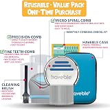 Haveble 6-in-1 Nit & Lice Comb Kit for Kids, Adults & Pets - Chemical-Free view 5