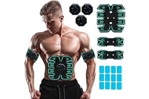 CELFER ABS Stimulator Muscle Trainer, Abs Workout Equipment USB Rechargeable for Men and Woman, Portable Unisex Fitness Gear for Abdomen/Arm/Leg Train