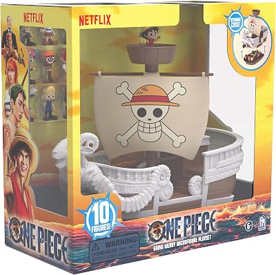 One Piece - Juego de microfiguras Going Merry Boat