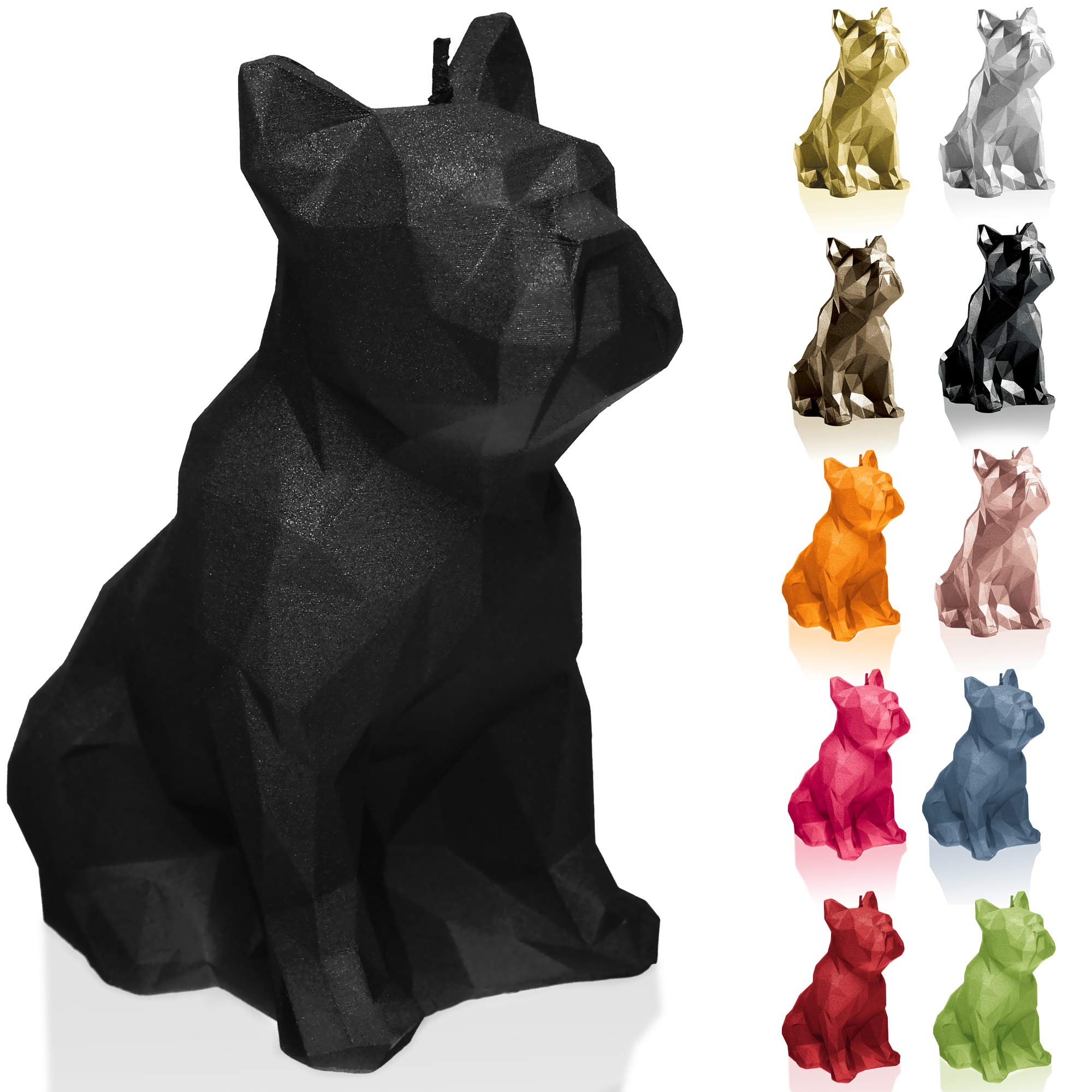 Candellana Candle Bulldog Black