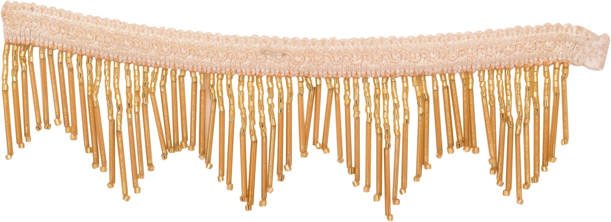 Golden Fringe Trim Supply Beaded Craft by The Yard Decorative Lace by The Yard