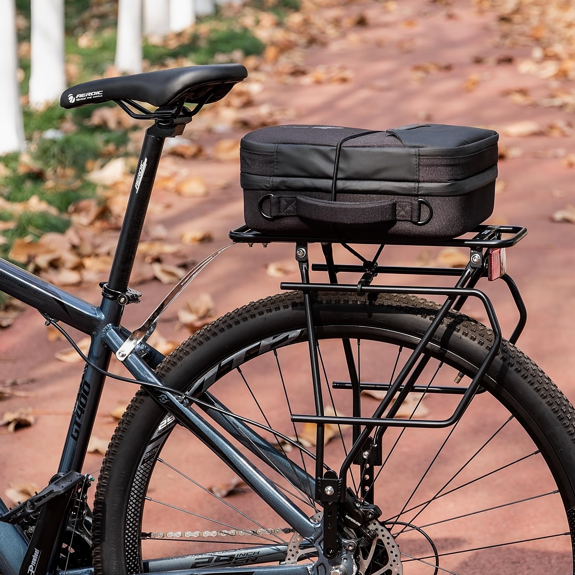 Wanderlodge Rear Bike Rack Mua CXWXC Rear Bike Rack with Basket - Bike Cargo Rack for Disc Brake ...