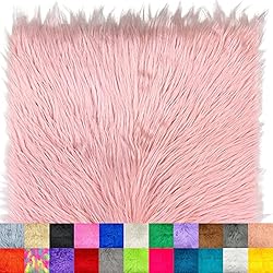 Ice Fabrics Faux Fur Fabric Squares - 10x10 Inches