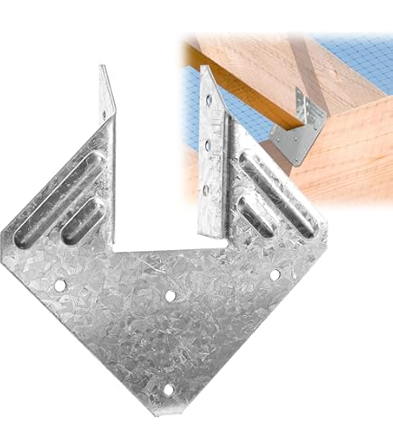 30Pcs Strong-Tie H2.5A, HOT-DIP Galvanized Steel Heavy Duty Hurricane Tie Straps Trusses Rafters Ties - View #5