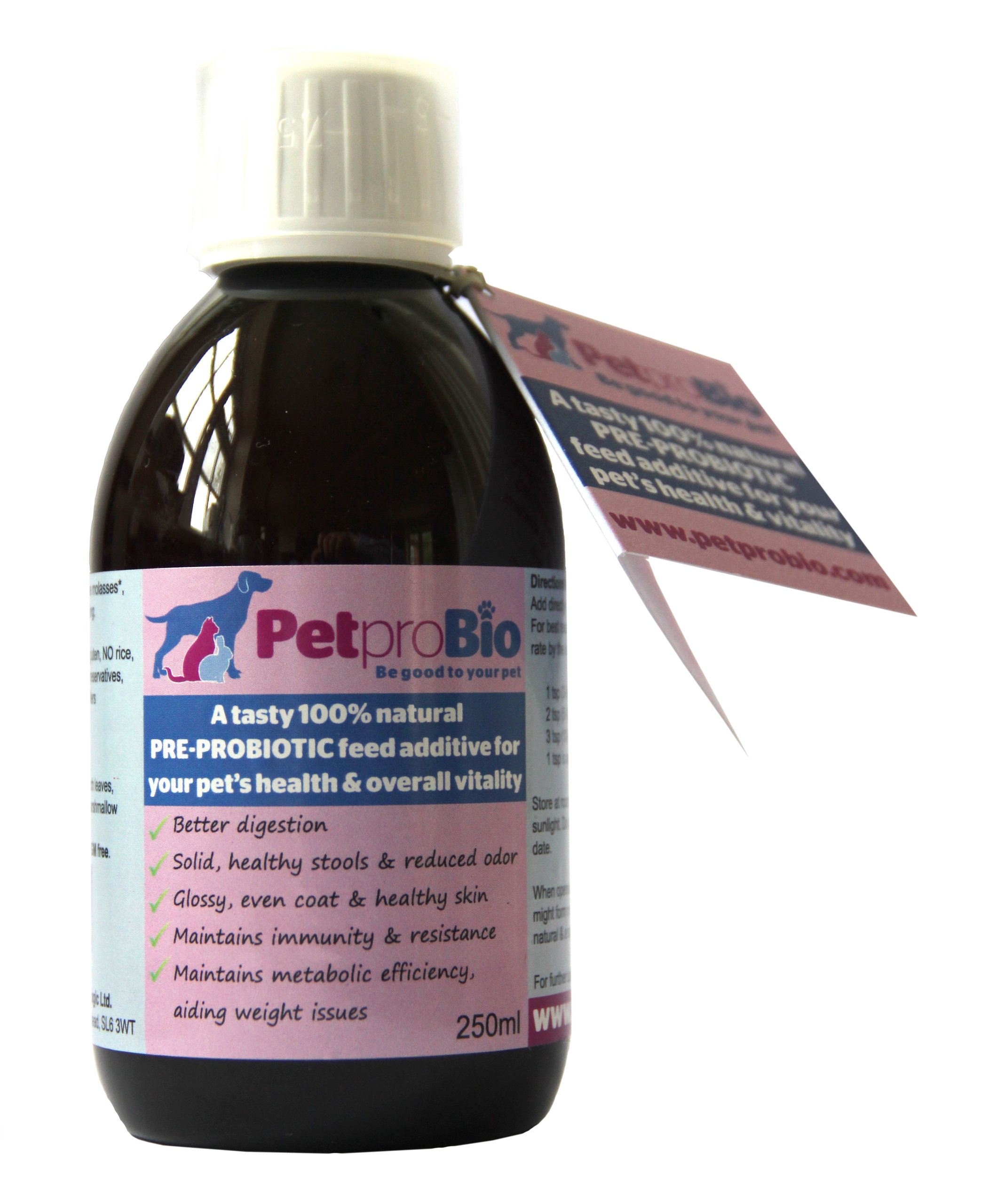 PetproBio PPB0002 Natural Prebiotic Supplement Feed Additive, 250ml