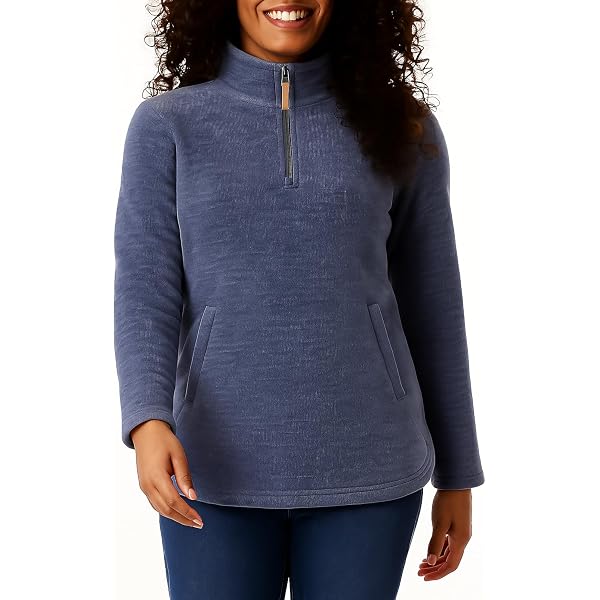 ma♥ Amazon.com: 32 Degrees Heat Women's Mock Neck Fleece 1/4 Zip