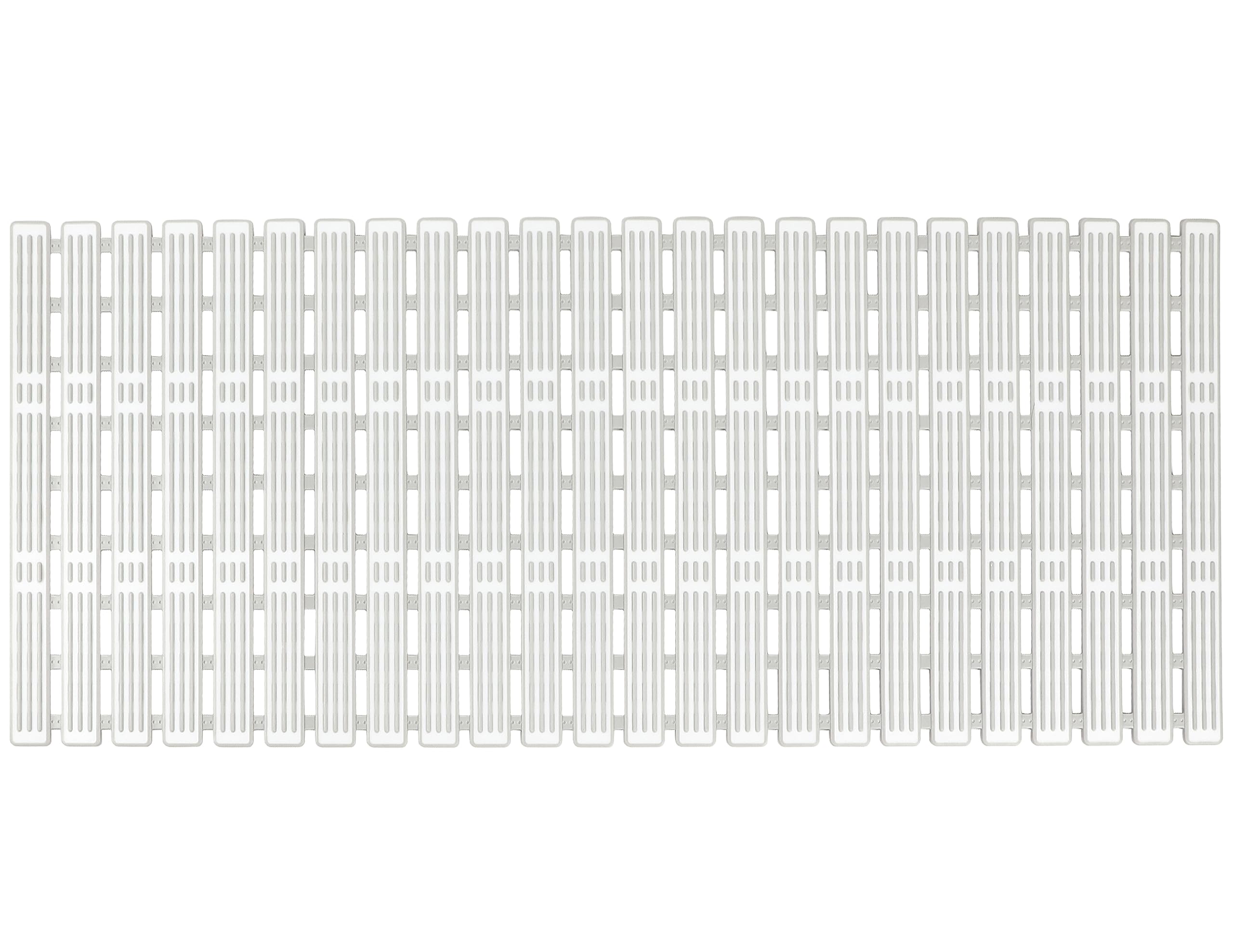 WELTRXE Bath Mats Non Slip Bathtub Mat for Inside Shower, 90 x 40 cm Extra Long Shower Mat with Suction Cups for Bathroom Bath Tub Floor, Anti Mould, Anti Slip Textured Surface, Cut to Size,Light Grey