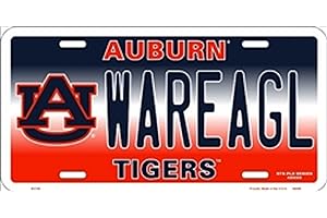SMART BLONDE NCAA University of Auburn WAREAGL Tigers Car License Plate Novelty Sign