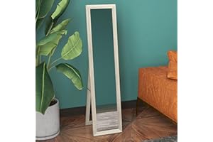 HOMCOM 61" x 15" Full Length Mirror with Frame, Rectangular Full Body Mirror for Bedroom, Living Room, Standing Hanging or Le