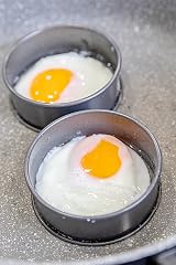 KitchenCraft Egg Rings Set of 2 Non Stick 9 cm for Frying Poaching Omelettes view 5