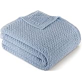Whale Flotilla Chunky Knit Throw Blanket for Couch and Bed, Grey Blue Decorative Cozy Fleece Blanket, Reversible Soft Fuzzy Woven Throws, 50x60 Inch