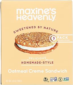 Maxines Heavenly Cookies Oatmeal Creme Sandwich Cookie, 4.6 Oz