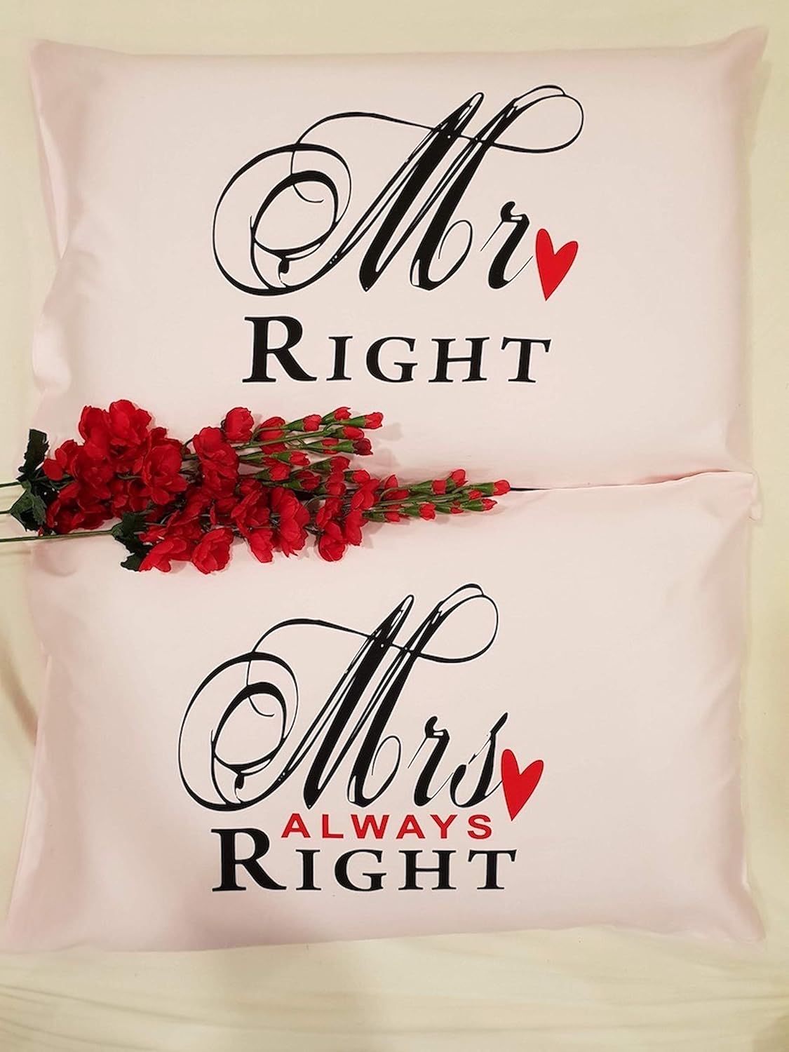 Buy American Pillowcase Cotton Couple Mr And Mrs Pillow Cover Set