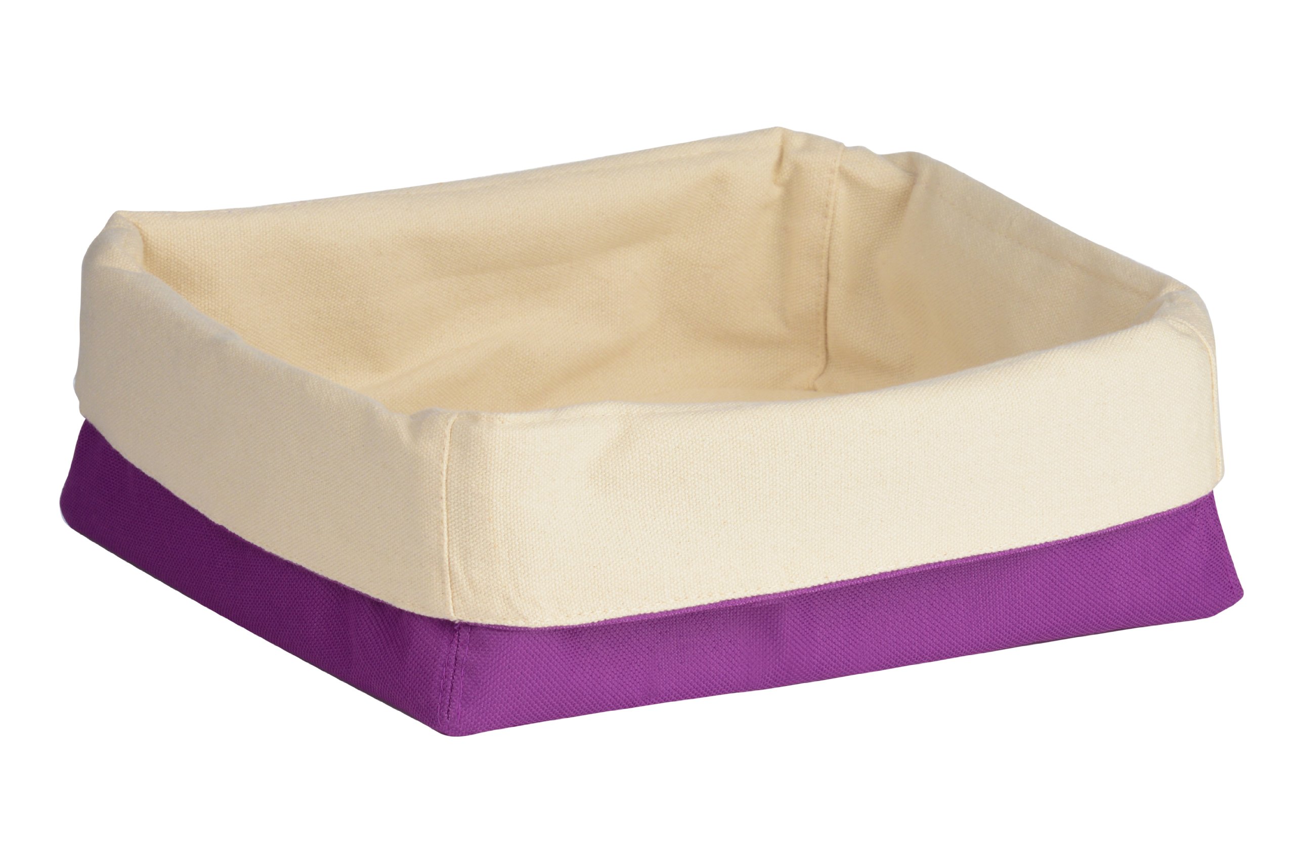 Premier Housewares Bread Basket, 15 x 26 x 23 cm - Purple/Cream
