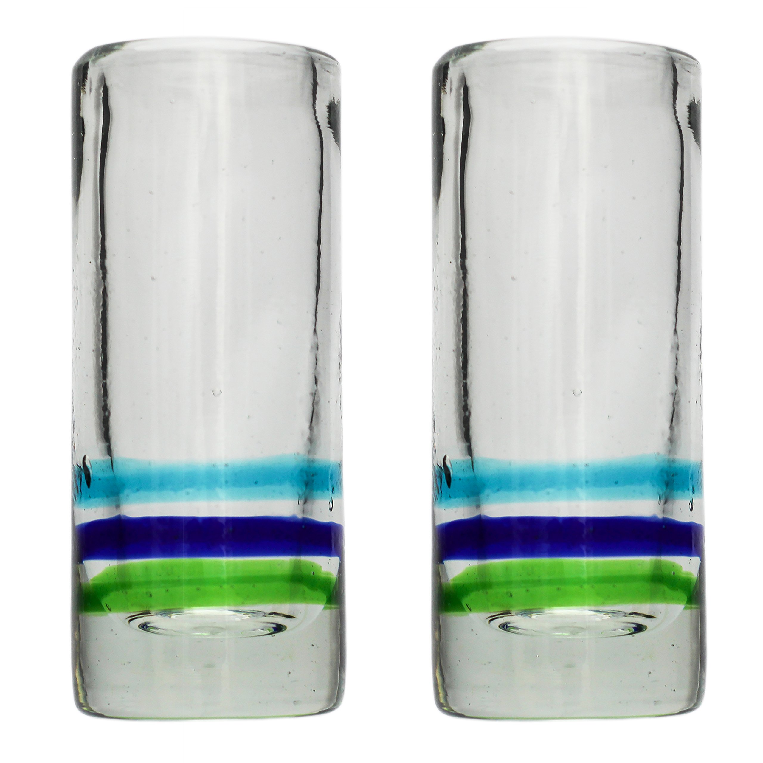 Tumia LAC Handmade Tequila/Shot Glass – 3 Ring – Set of 2