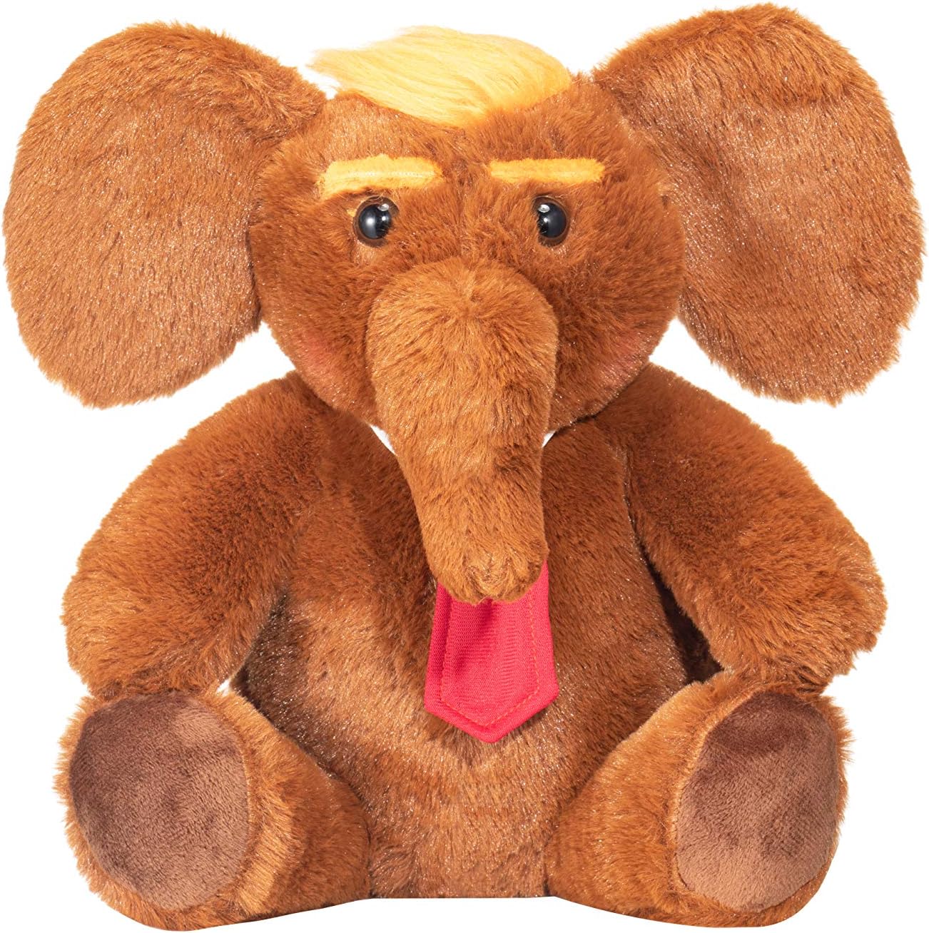 Donald Trump Stuffed 12" Inch Elephant Plush Doll Toy - Are you a Large Teddy Bear Republican GOP Trumps 2020 Supporter OR Angry Liberal Democrat DNC Donkey Animal Lover, Political Toddler Gag Gift: Toys & Games