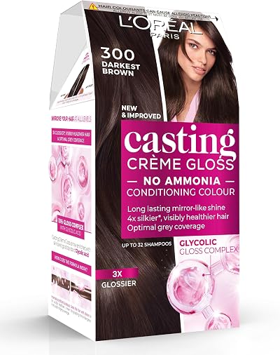 L'Oréal Paris Casting Crème Gloss Darkest Brown 300 No Ammonia Semi-Permanent