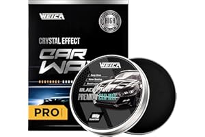 WEICA Car Wax for Dark Color Cars | Black, Charcoal, Midnight Blue | Liquid Depth & Sun Swirl Defender | 180g with Sponge & M