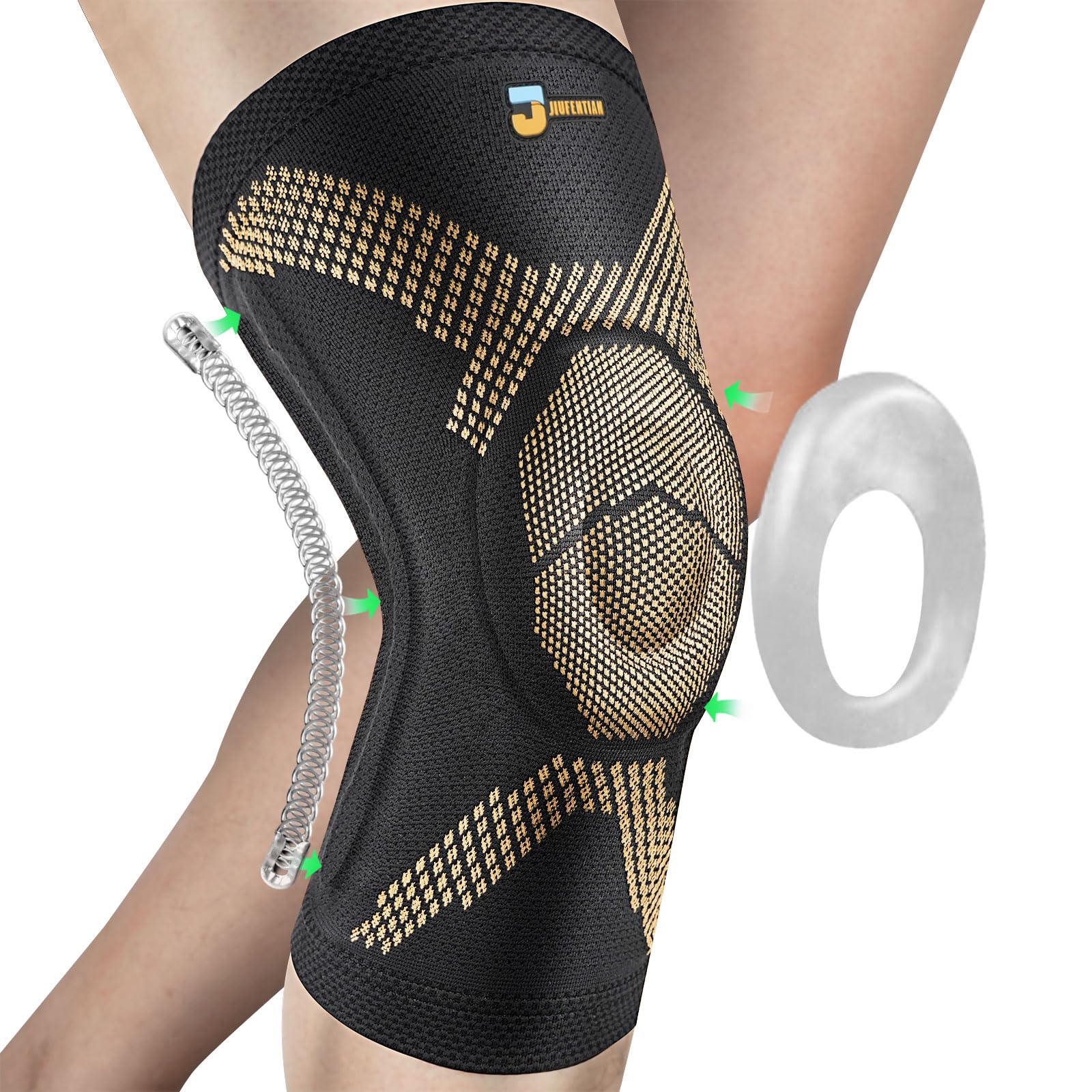 Copper Knee Brace for Women and Men Knee Brace for Arthritis Pain and Support-Knee Sleeves for Women Knee Pain Knee Support for Arthritis,Running, Workout and Knee Pain Relief - SINGLE(X-Large）