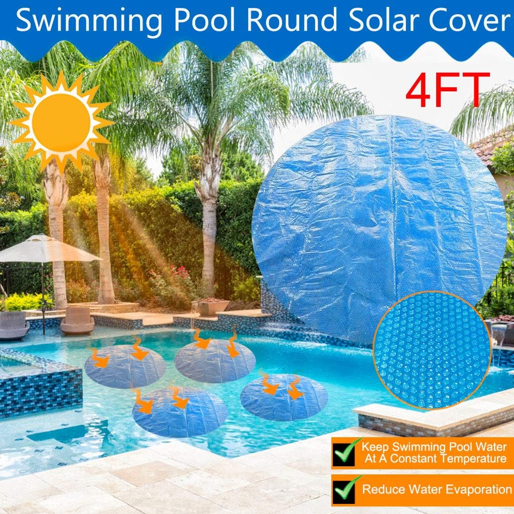 Covers Garden Outdoors 10ft Sisit Round Pool Solar Cover Protector Solar Cover For 4ft 6ft 8ft 10ft 12ft 15ft Solar Swimming Pool Cover Round Swimming Pool Cover Protector Anti Evaporation Swimming Pool Insulation Film