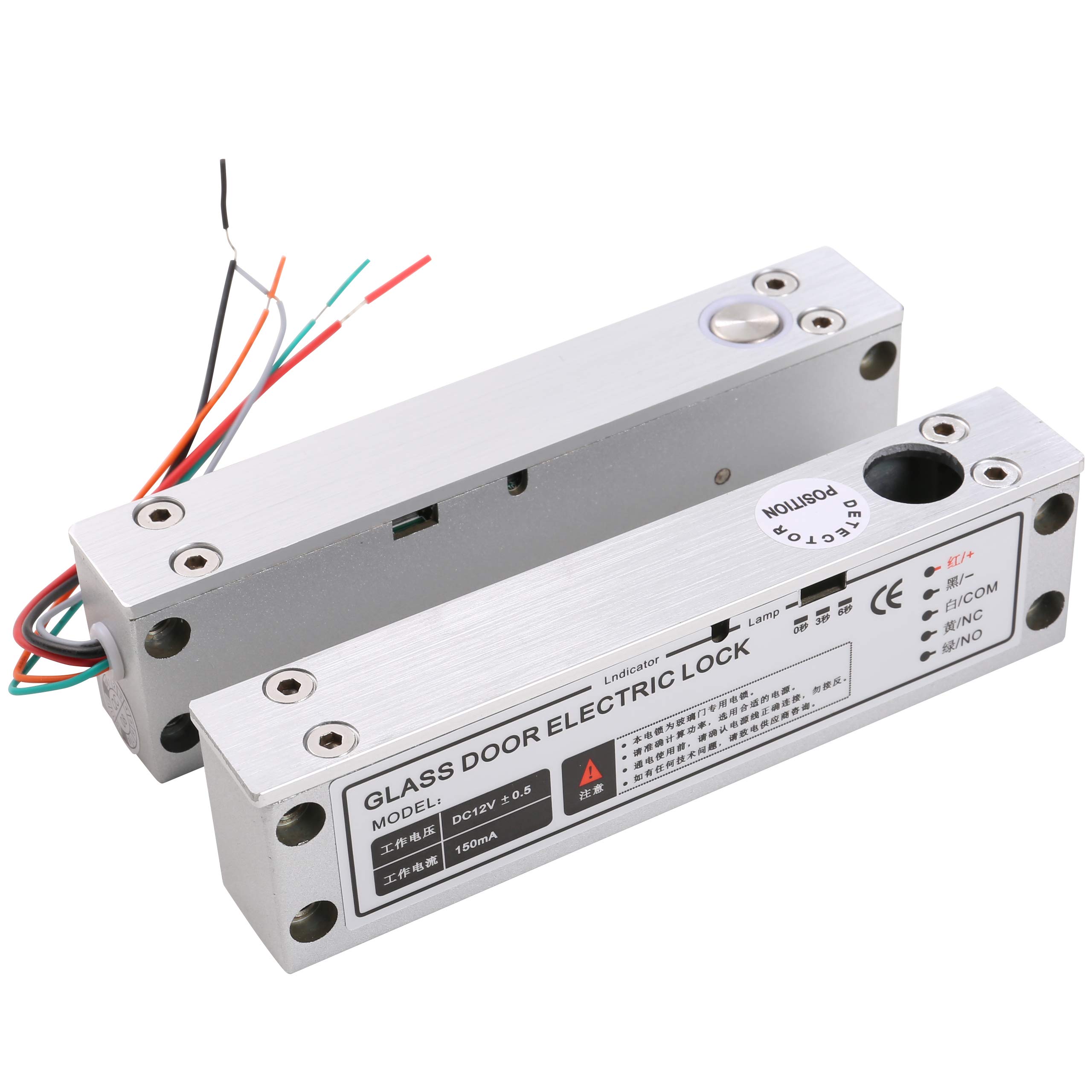 UHPPOTE Fail Safe Sturdiness Electric Bolt Plug Lock W/Feedback Signal for Narrow Door