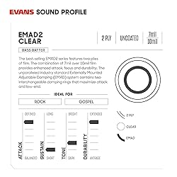 Evans EMAD2 Clear Bass Drum