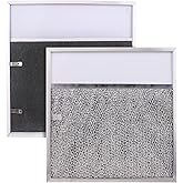 Range hood Filter Aluminum Filter with Light Lens 11-1/2 X 11-3/4 X 3/8 Thickened aluminum frame for Broan R610045, R610050, SR610045, Estate 883093, 883103, 883149, 1017892, 14210156, and more 1 Pcs