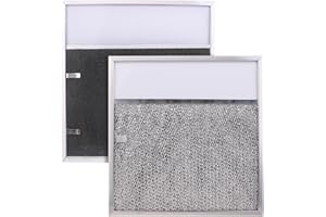 ATJOCXE Range hood Filter Aluminum Filter with Light Lens 11-1/2 X 11-3/4 X 3/8 Thickened aluminum frame for Broan R610045, R610050, SR610045, Estate 883093, 883103, 883149, 1017892, 14210156, and more 1 Pcs